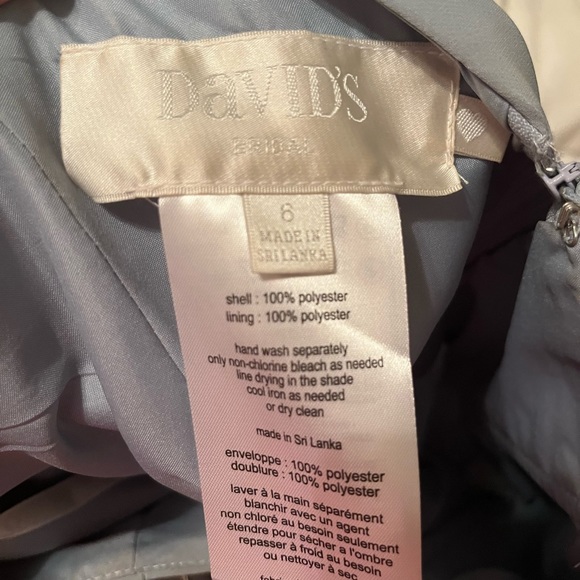 David’s Bridal one shoulder bridesmaids dress - Picture 3 of 4